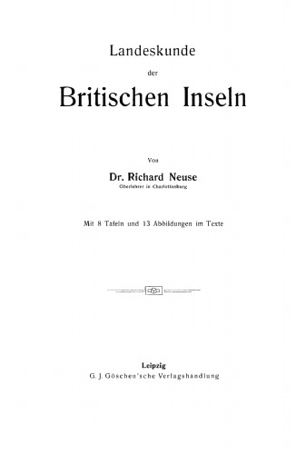 Landeskunde der Britischen Inseln
