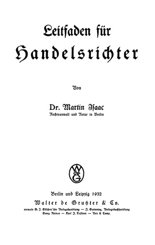 Leitfaden für Handelsrichter