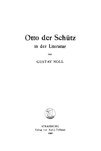 Otto der Schütz in der Literatur