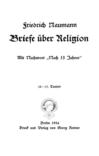 Briefe über Religion: Mit Nachwort “nach 13 Jahren”