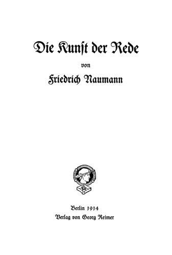 Die Kunst der Rede