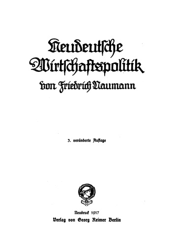 Neudeutsche Wirtschaftspolitik