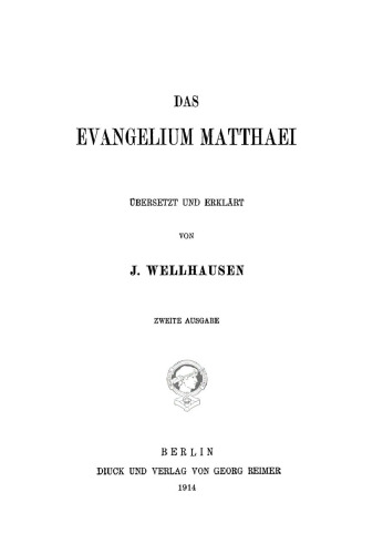 Das Evangelium Matthaei