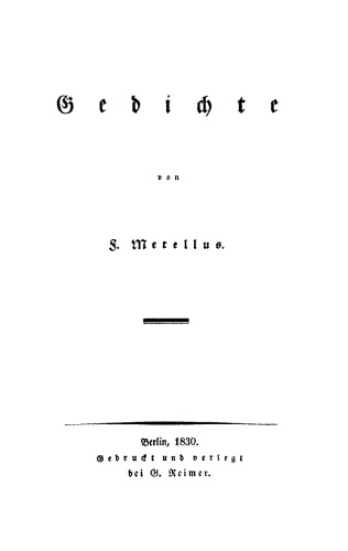 Gedichte