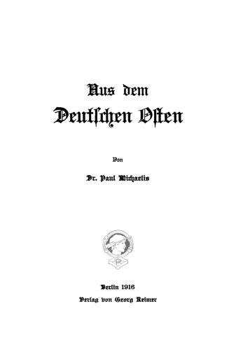 Aus dem Deutschen Osten