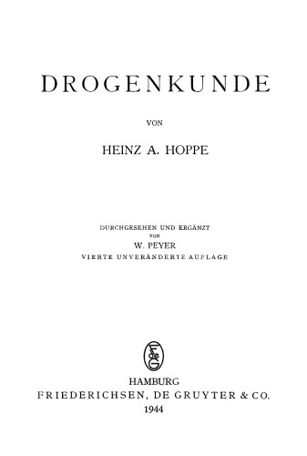 Drogenkunde