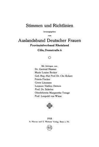 Stimmen und Richtlinien