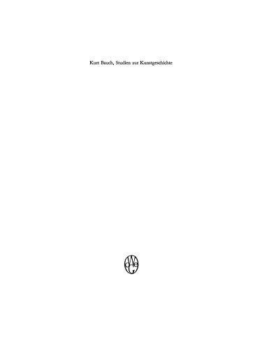 Studien zur Kunstgeschichte