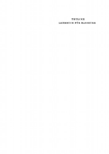 Lehrbuch für Masseure
