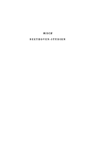 Beethoven-Studien