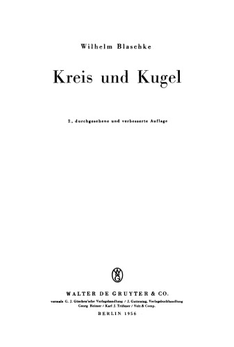Kreis und Kugel