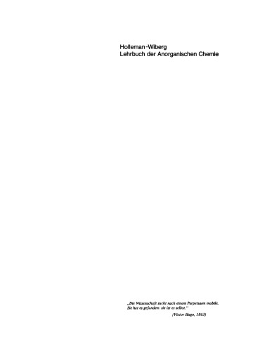 Lehrbuch der anorganischen Chemie