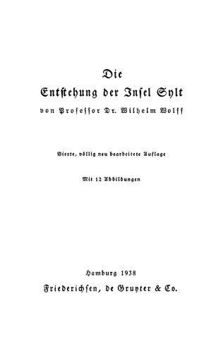 Die Entstehung der Insel Sylt