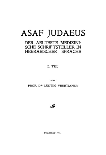 Asaf Judaeus: Teil 2