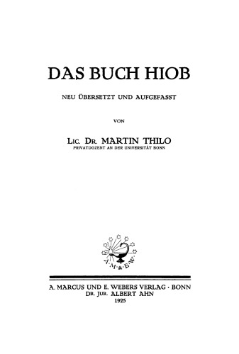 Das Buch Hiob