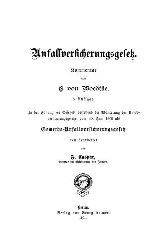 Unfallversicherungsgesetz: Kommentar