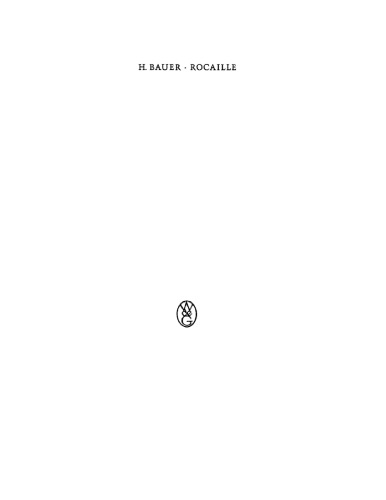 Rocaille: zur Herkunft und zum Wesen eines Ornament-Motivs