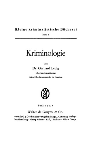 Kriminologie