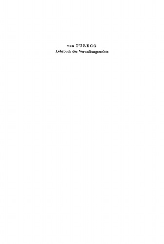 Lehrbuch des Verwaltungsrechts