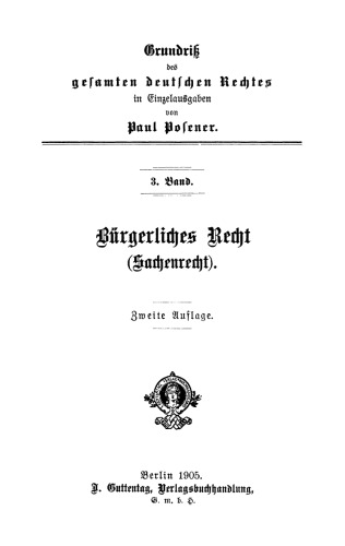 Bürgerliches Recht: Sachenrecht
