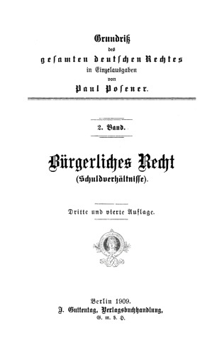 Bürgerliches Recht (Schuldverhältnisse)