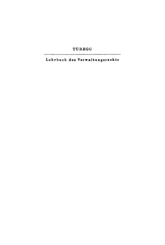 Lehrbuch des Verwaltungsrechts