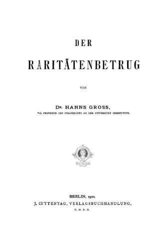 Der Raritätenbetrug