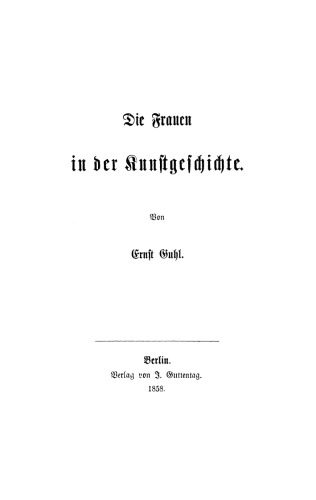 Die Frauen in der Kunstgeschichte