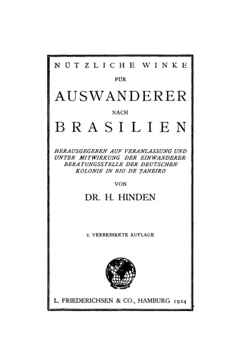 Nützliche Winke für Auswanderer nach Brasilien