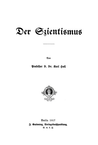 Der Szientismus