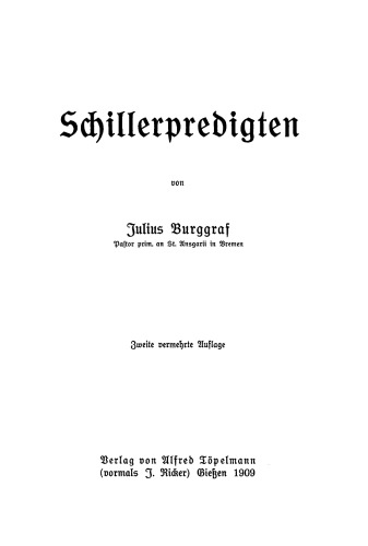 Schillerpredigten