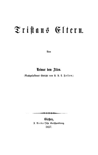 Tristans Eltern: Von Reimar dem Alten