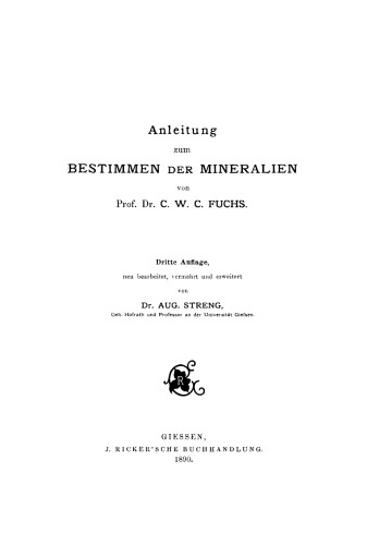 Anleitung zum Bestimmen der Mineralien
