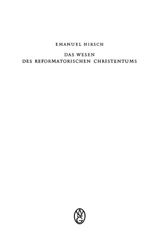 Das Wesen des reformatorischen Christentums