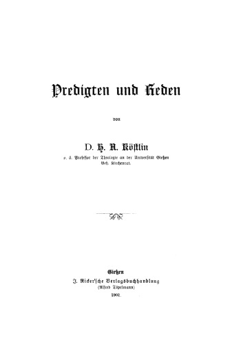 Predigten und Reden