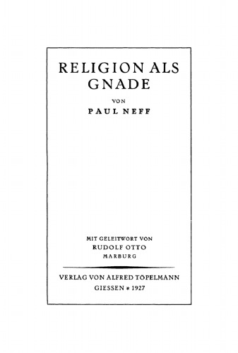 Religion als Gnade
