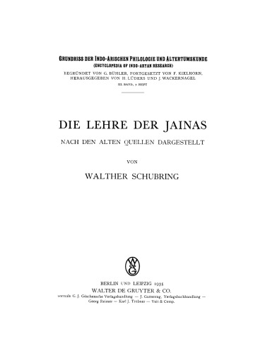 Die Lehre der Jainas