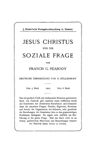 Der Charakter Jesu Christi