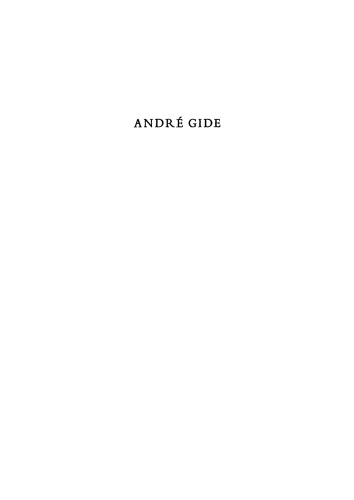 Entretiens sur André Gide