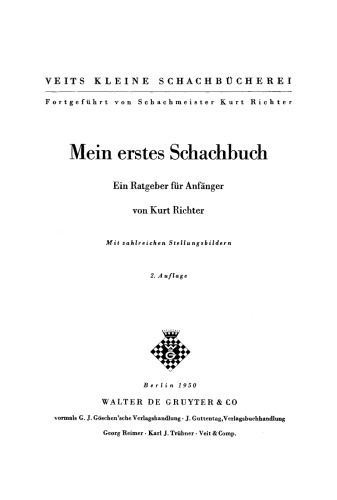 Mein erstes Schachbuch: Ein Ratgeber für Anfänger