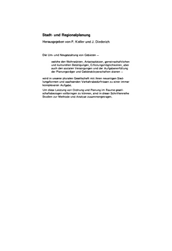 Theoretische Bauleitplanung: Mathematisierte Methoden für die Entscheidungsvorbereitung