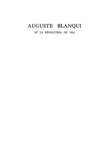 Auguste Blanqui et la révolution de 1848