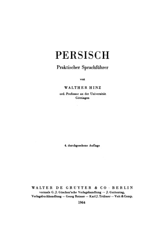 Persisch: Praktischer Sprachführer