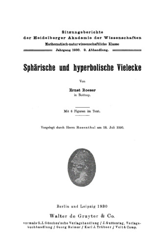 Sphärische und hyperbolische Vielecke