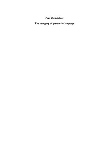 The Category of Person in Language