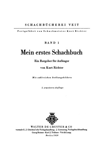 Mein erstes Schachbuch: Ein Ratgeber für Anfänger