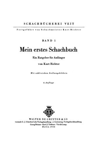 Mein erstes Schachbuch: Ein Ratgeber für Anfänger