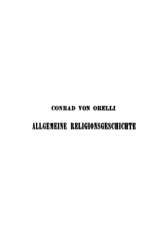 Allgemeine Religionsgeschichte: Band 1