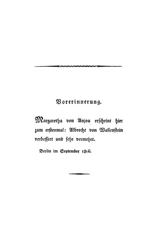 Karl und Karoline von Woltmanns Schriften: Teil 1