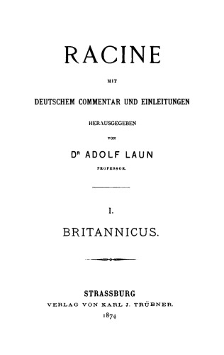 Racine: Teil 1 Britannicus